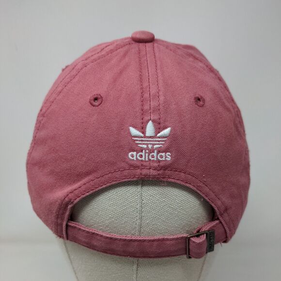 Adidas Trefoil 3 Stripes Women's Slideback Hat Red OSFW Embroidered - Picture 5 of 7